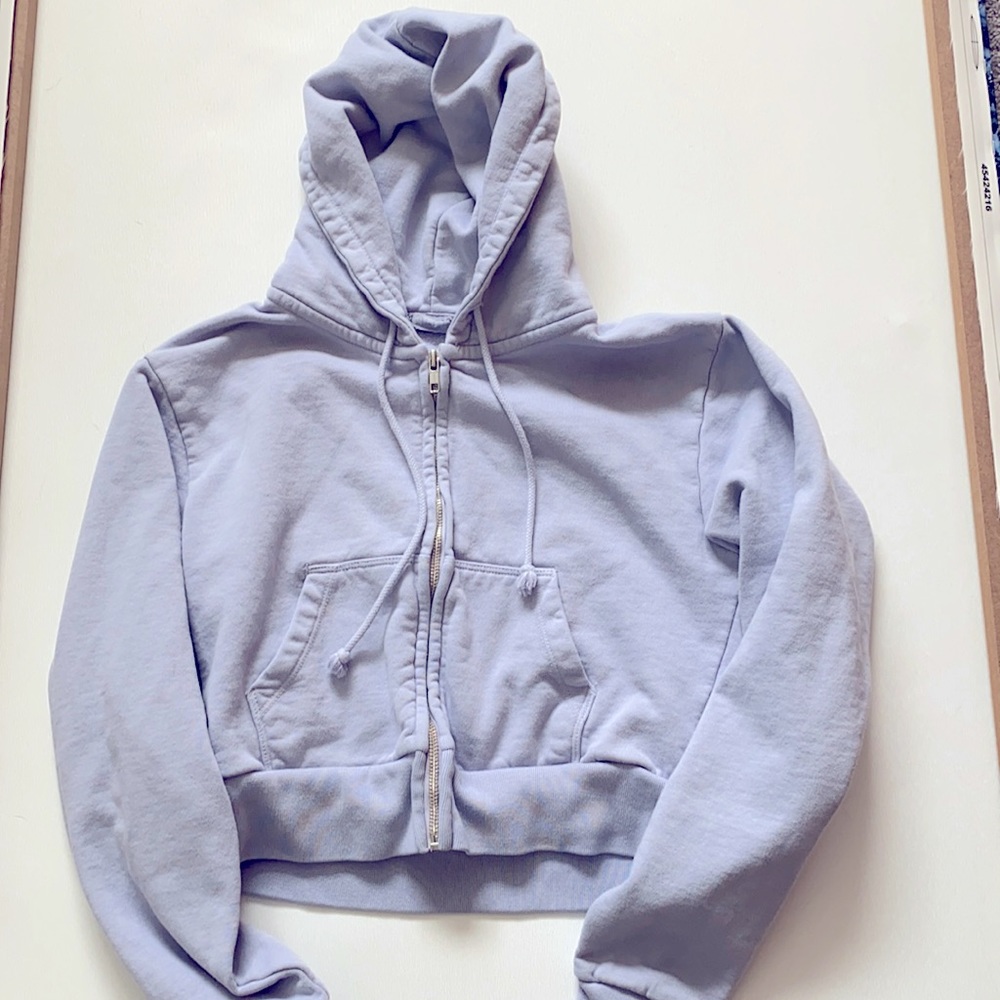 Cute purple cropped hoodie